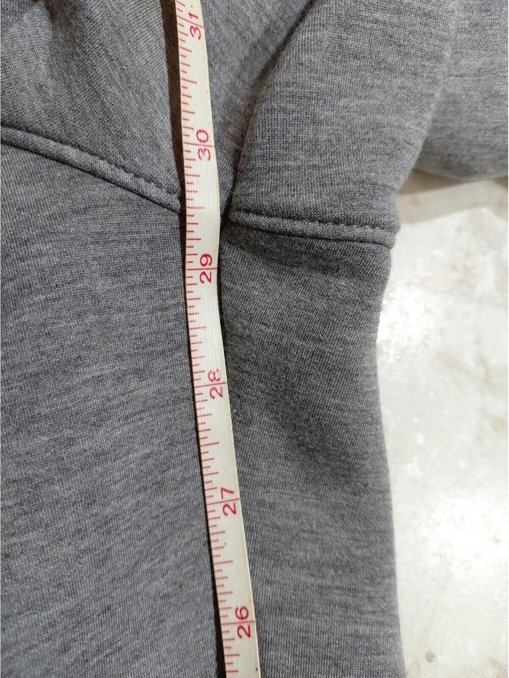 Spanx Wide Leg Sweat Pants Gray Size L EUC Draw String Side Pkts Flat Front - Picture 9 of 9